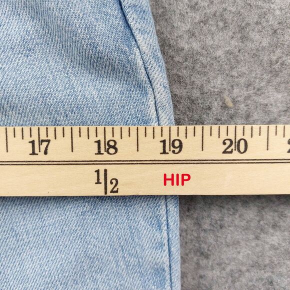 Vintage Tommy Hilfiger Jeans Womens 6 Light Wash Low Rise Hipster Flare 00s - Picture 5 of 12